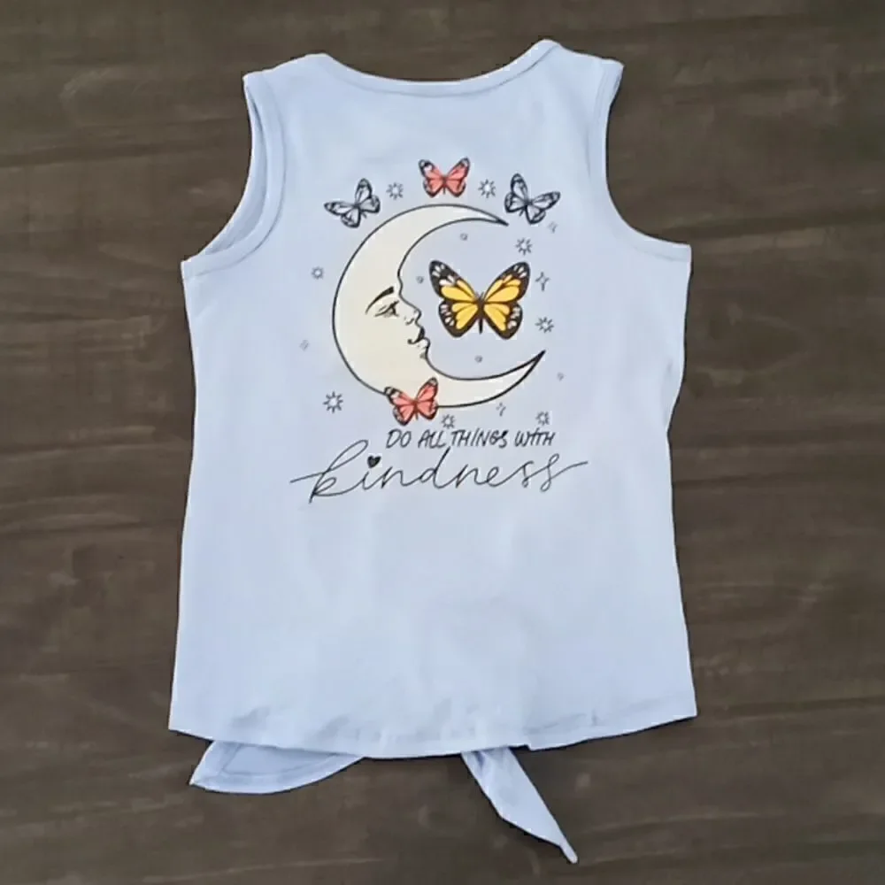 Lily blue girls tank top size 7/8
